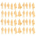 Model Figures 1:87 Unpainted H0 Figures Standing People Ho