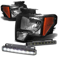 Black Housing Head+bumper Corner+smoked Led Fog | Built Supply Co