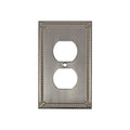 Wall Plate Receptacle Power Outlet Cover Tradition Brushed Nickel