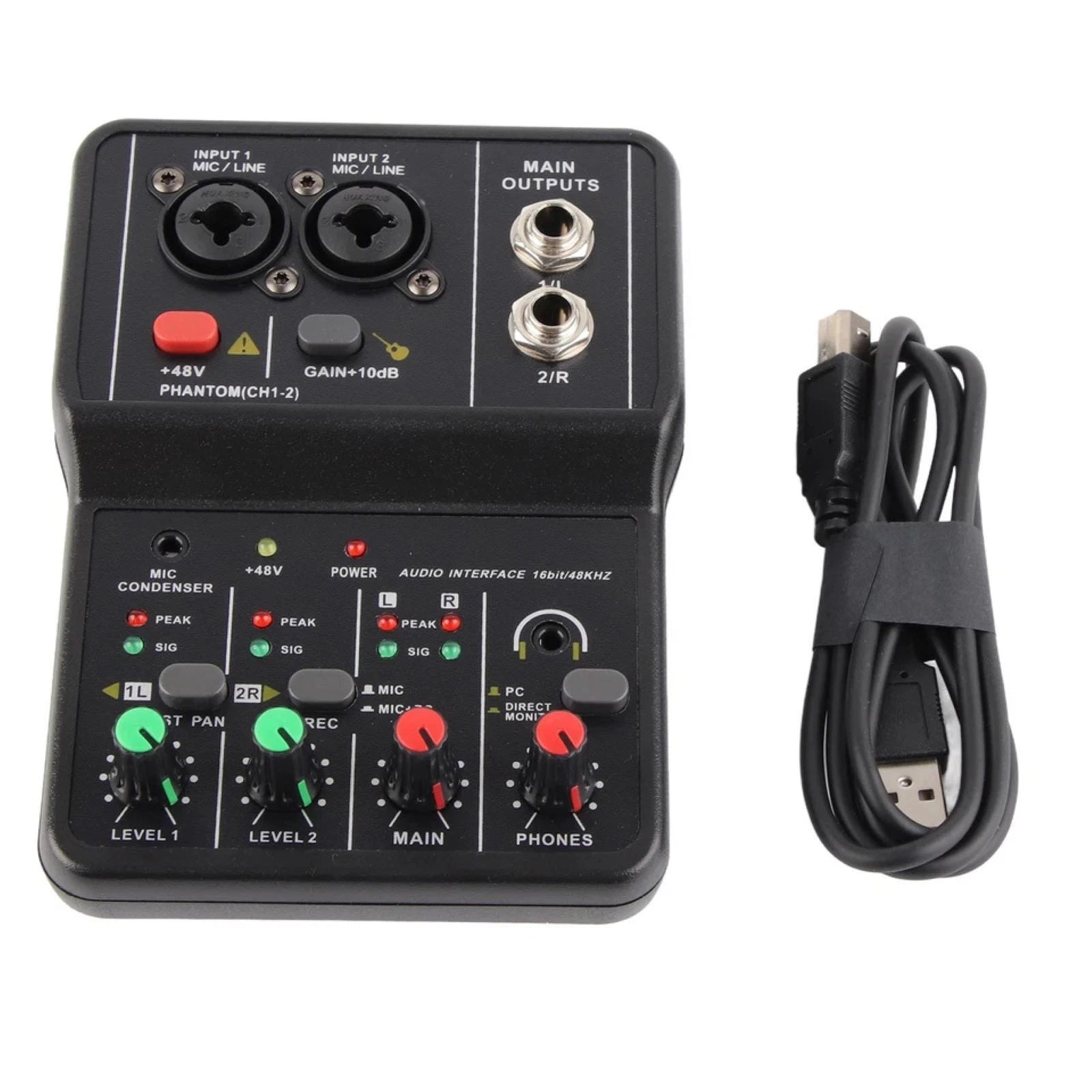 Sound Card Equipped With A High-precision 16-bit, 48khz Audio