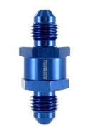 An -4 (4an) Blue Anodised Billet Turbo Oil Feed Filter
