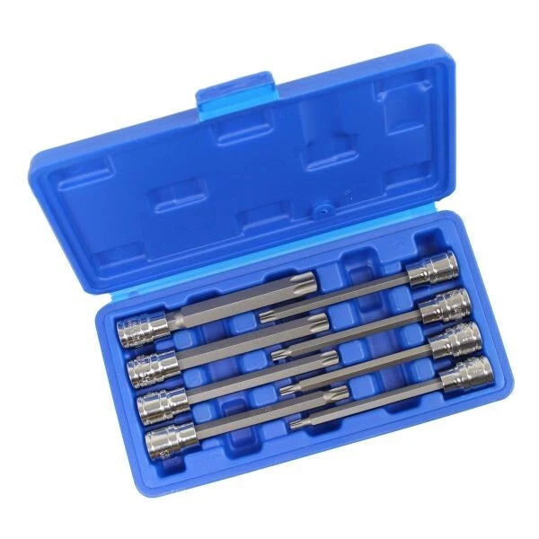 Us Pro 3/8 Drive Security Torx Bit Socket Set T25-t60 Long Tamper