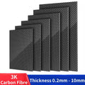 Carbon Fibre Sheet 3K Rigid 0.2mm - 10mm