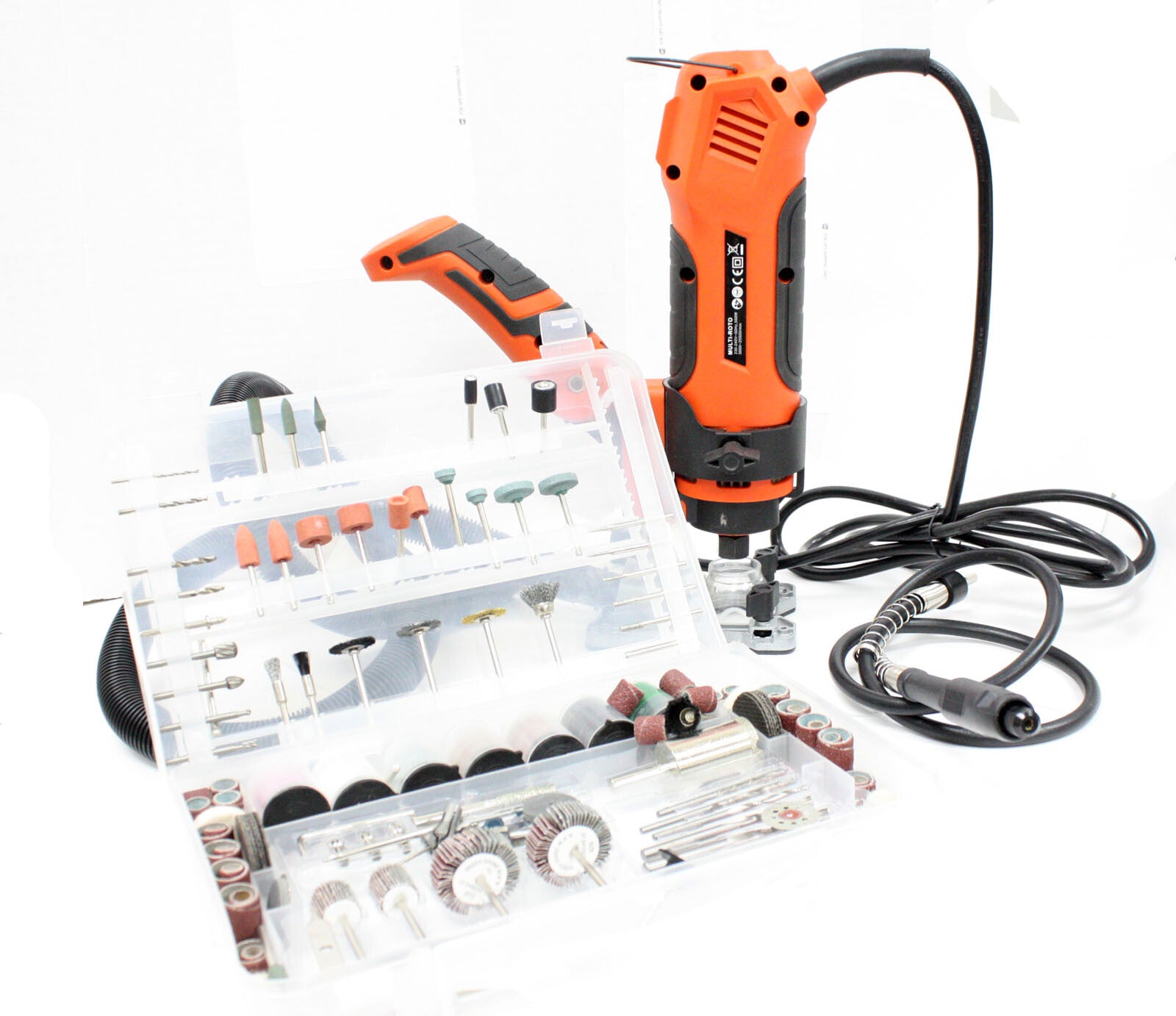 550W Variable Speed Handheld Twist Saw Trimmer Wood Laminate Router & 287pc kit