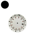 White 1.44in/36.5mm C3 Green Luminous Watch Dial For Seiko Nh35 Nh35a