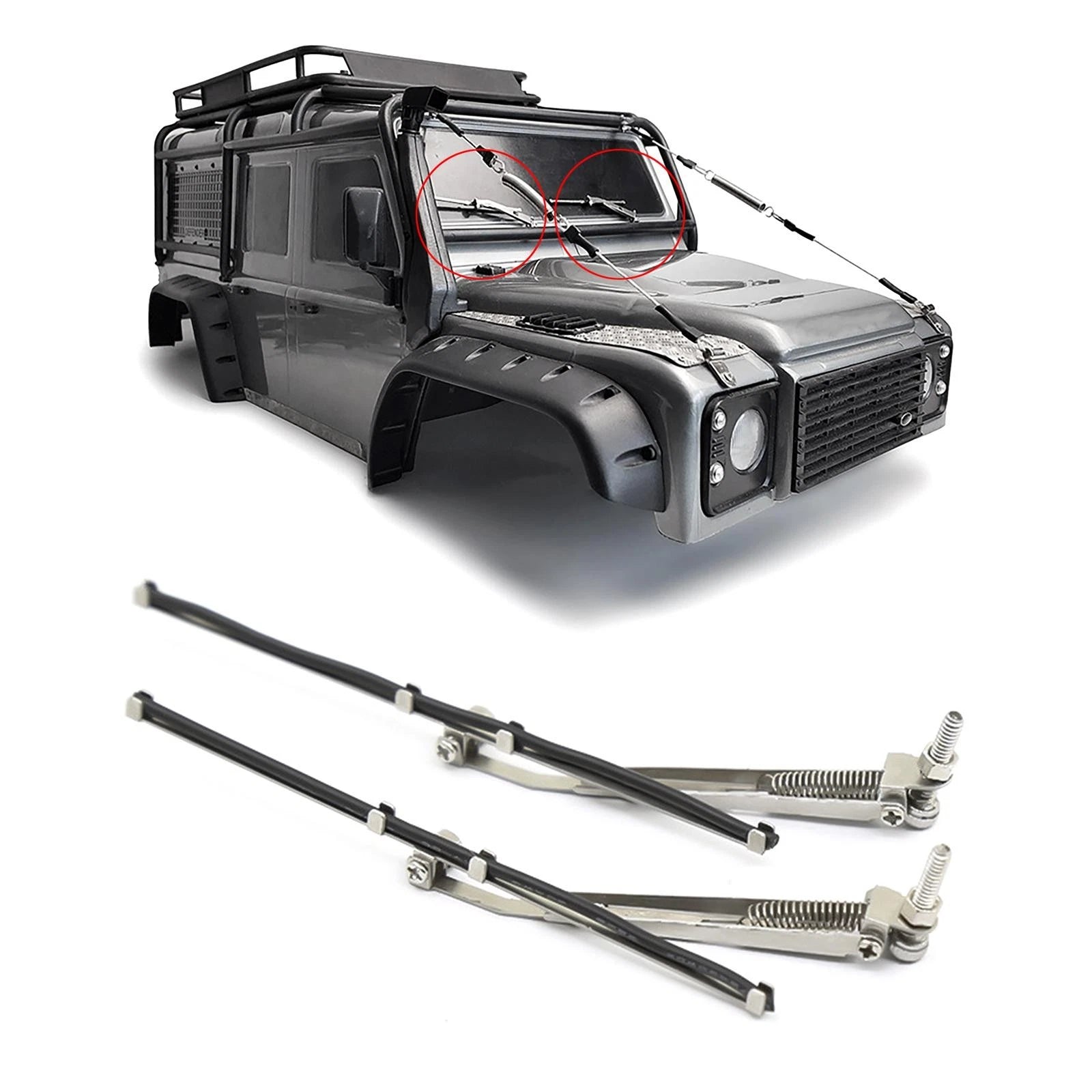 Rc Car Windscreen Windsheld Wiper Deco For 90046 Scx10iii 1:10 Rc