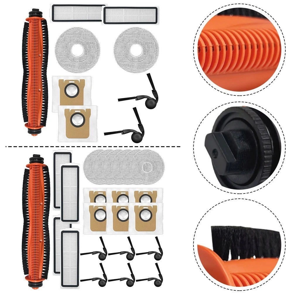 Filter Mop Cloth Dust Bag And Brushes Replacement For Xiaomi 5 Robot
