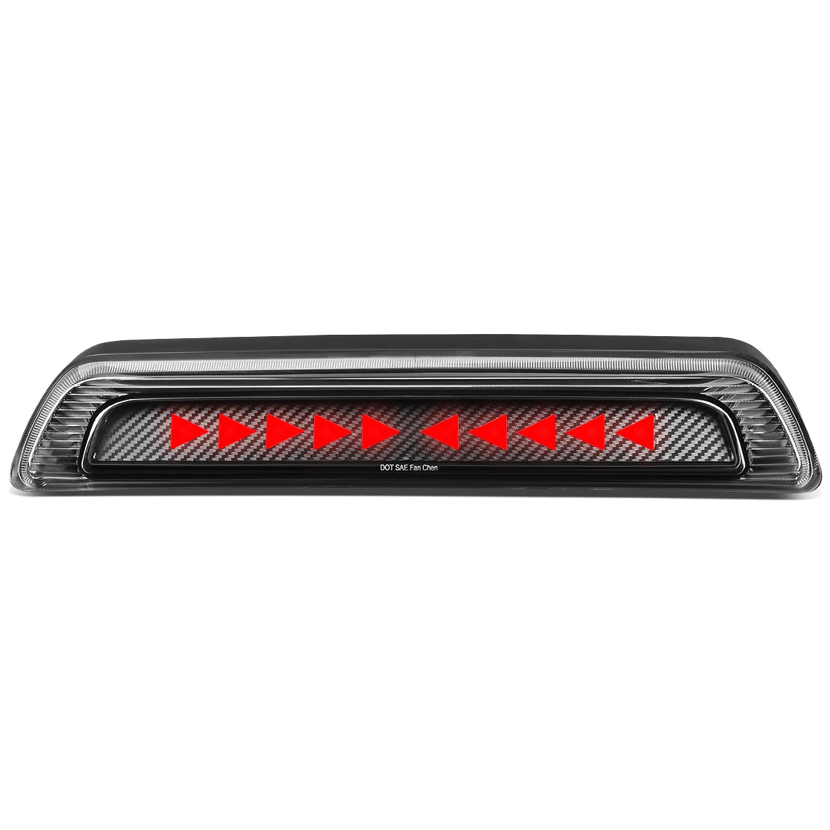 For 2007-2017 Toyota Tundra Chasing Triangle Led Carbon Third Brake