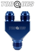 AN -8 (AN8 AN 08) Billet Aluminium In Line Y Block Adapter Fitting