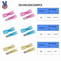 Heat Shrink Male Female Spade Terminals Electrical Wire Connectors