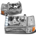 [Led Drl] Fit 1992-1996 Ford F150/f250/f350 Chrome | Built Supply Co