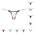 Men G String Low Rise Underwear With Adjustable Strap And Front Bulge