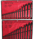 32pcs Combination Wrench Set, Metric 6 to 32mm & SAE 1/4" to 1-1/4" Raised Panel