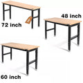 Workpro 72"/48''/60" Adjustable Workbench Heavy-duty Workstation