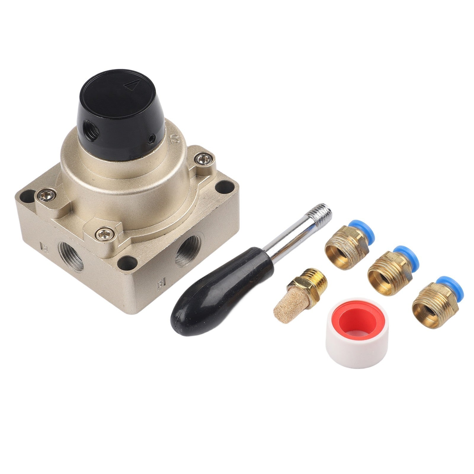 3 Position Rotary Hand Valve HV03 3/8 NPT for Efficient Air Flow RegulationOpens