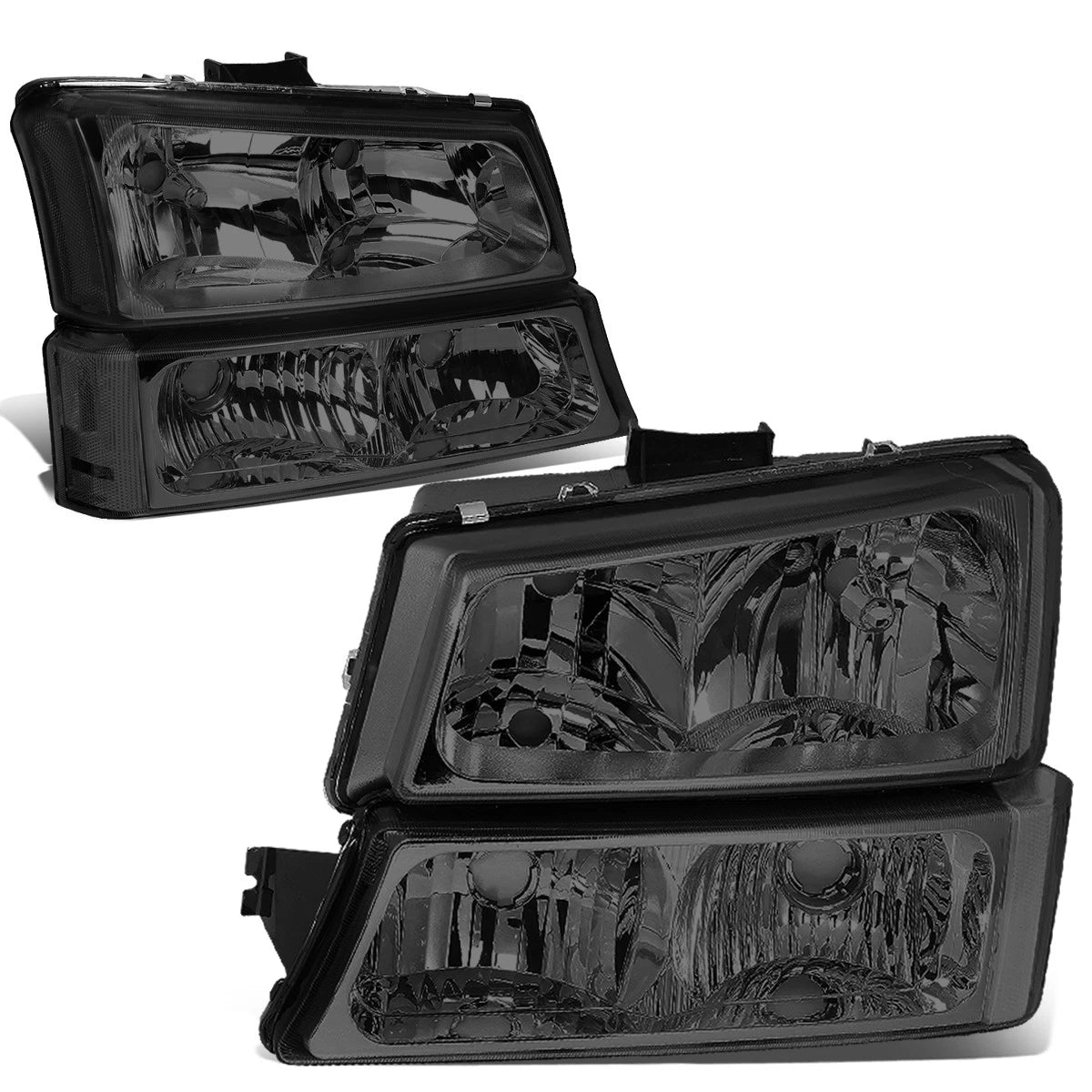 For 2003-2006 Chevy Silverado Smoked Housing Clear | Built Supply Co