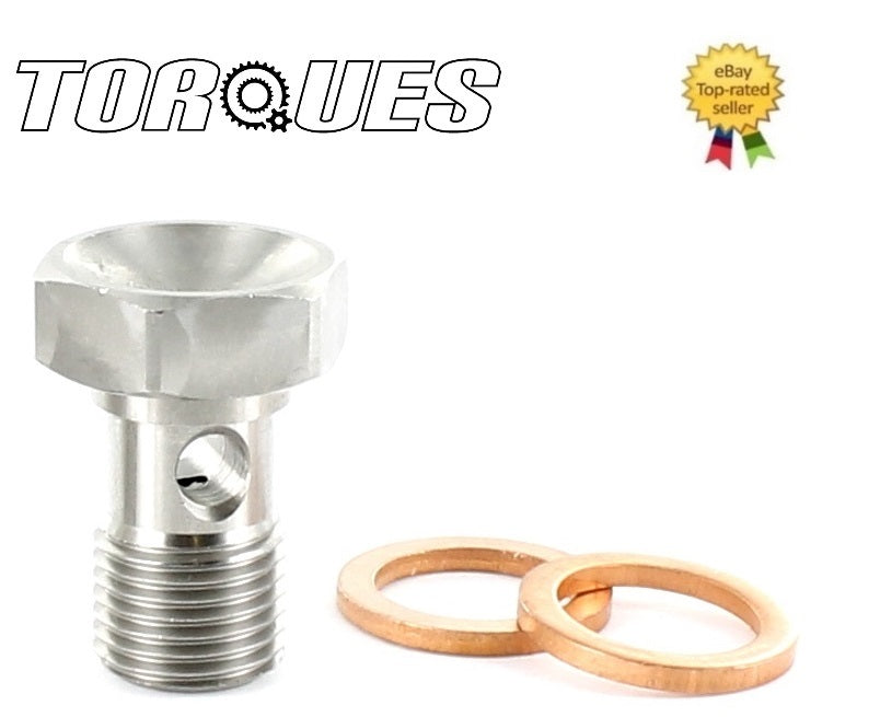 Garrett Turbo Oil Feed 7/16" x 24 Stainless Steel Banjo Bolt 18mm Long