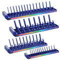Workpro Socket Organizer Set 4-piece Socket Holder, 1/4", 3/8"1/2"