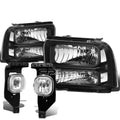 For 05-07 Superduty Black Clear Headlight+trun | Built Supply Co