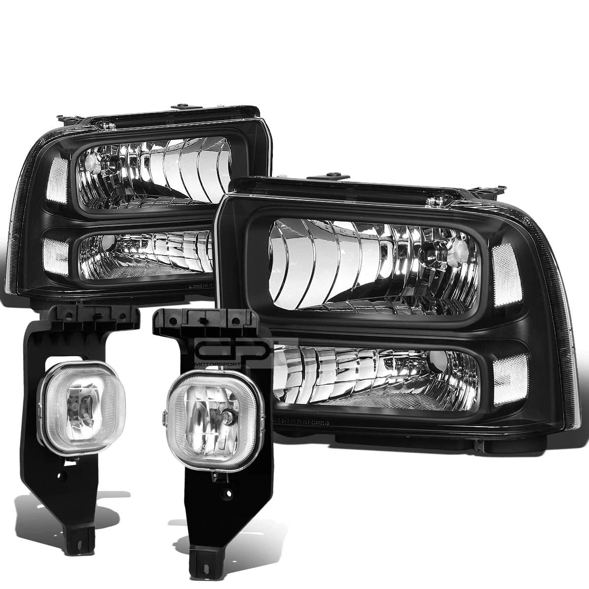 For 05-07 Superduty Black Clear Headlight+trun | Built Supply Co