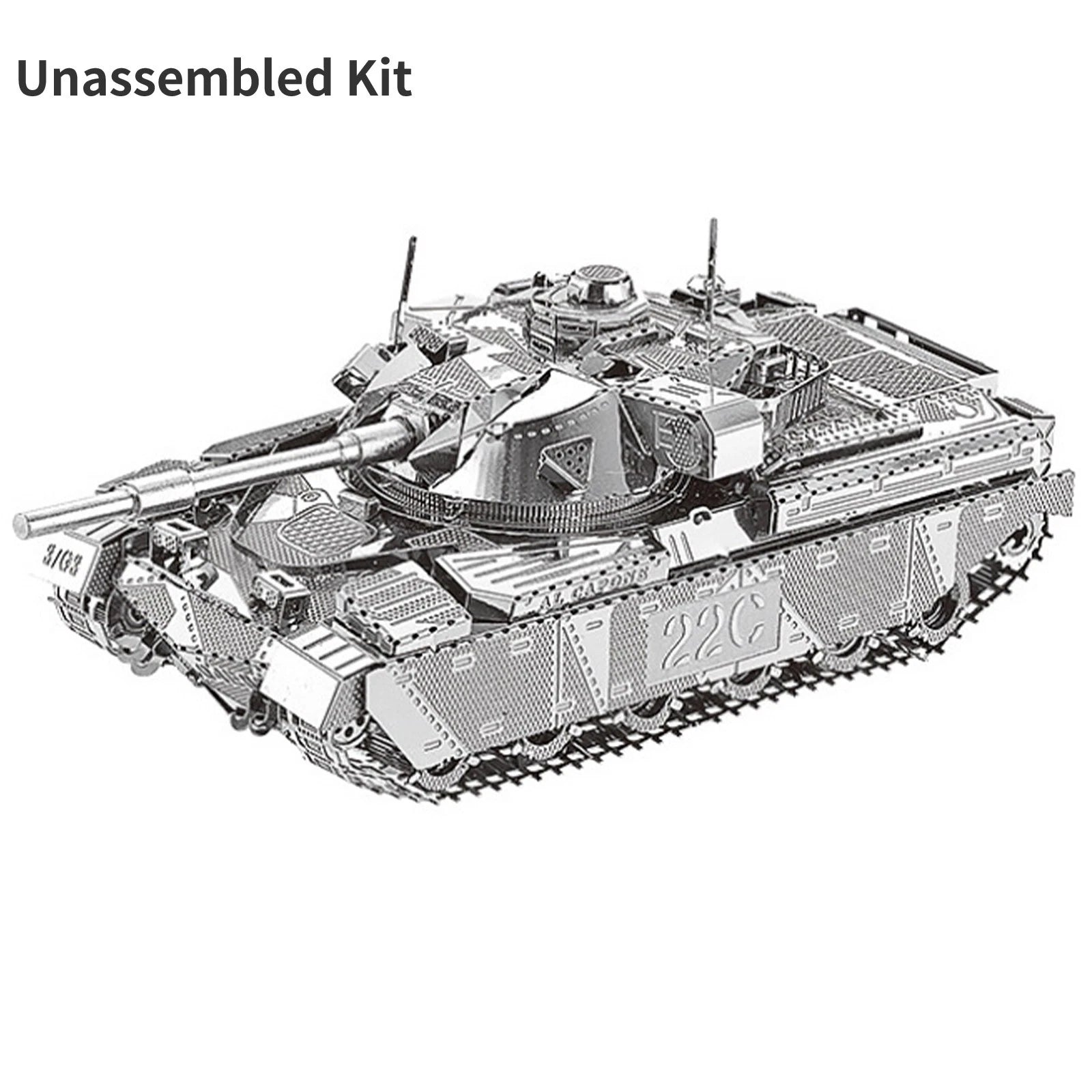 1:100 3d Metal Chief Tank Mk50 Military Vehicle Model Ornaments