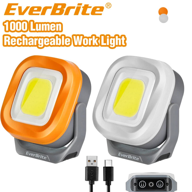 Everbrite Rechargeable Cordless Work Lights Magnetic Led 1000 Lumen