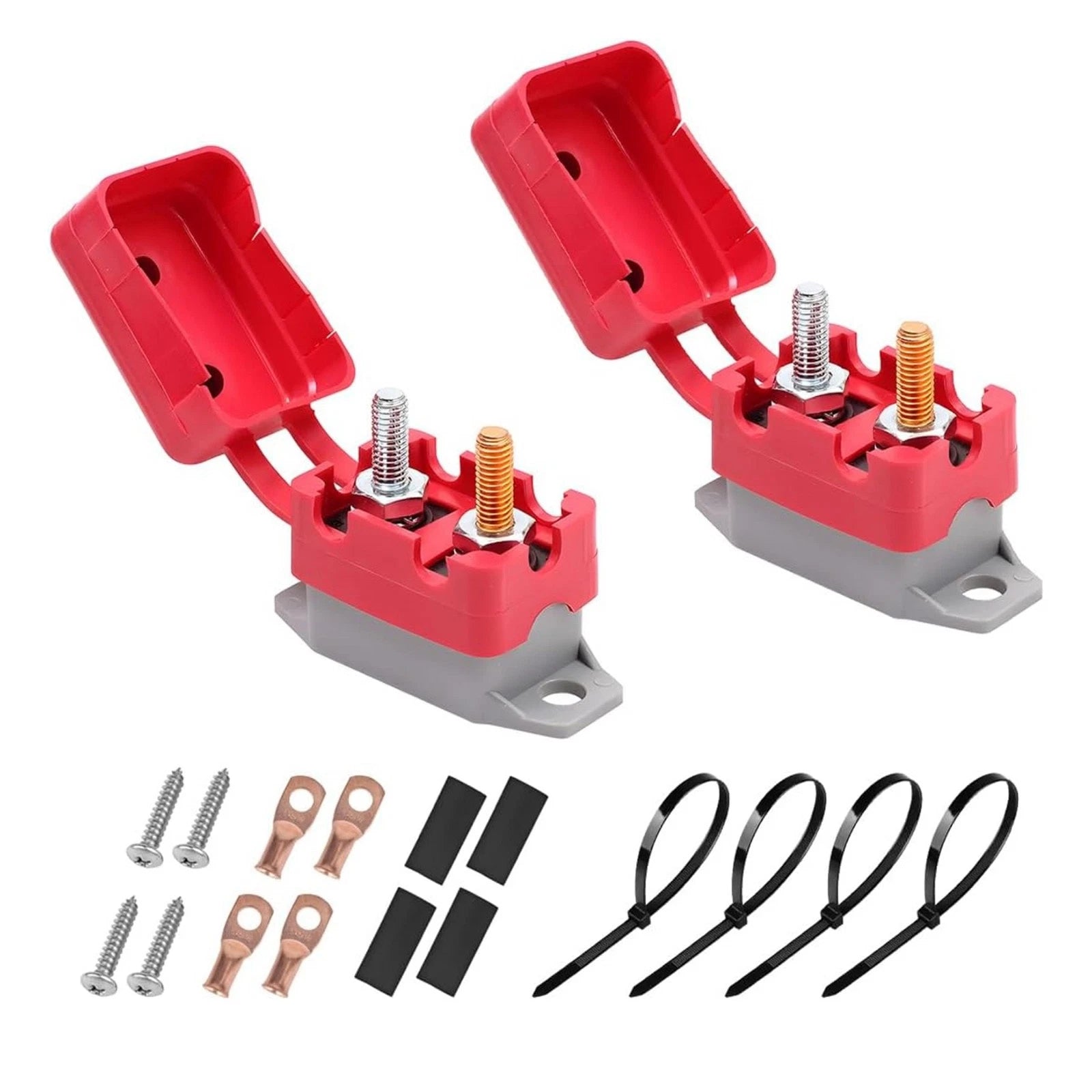 1 Pair 50a Auto Reset Circuit Breaker For Security System Dc12v/24V
