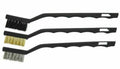 3PC Detail Wire Brush Set - Brass/Stainless/Nylon