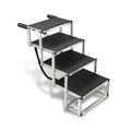 47.3"x23.2" 150 Lbs Load ‎Foldable Lightweight Black Non-slip 4 Steps