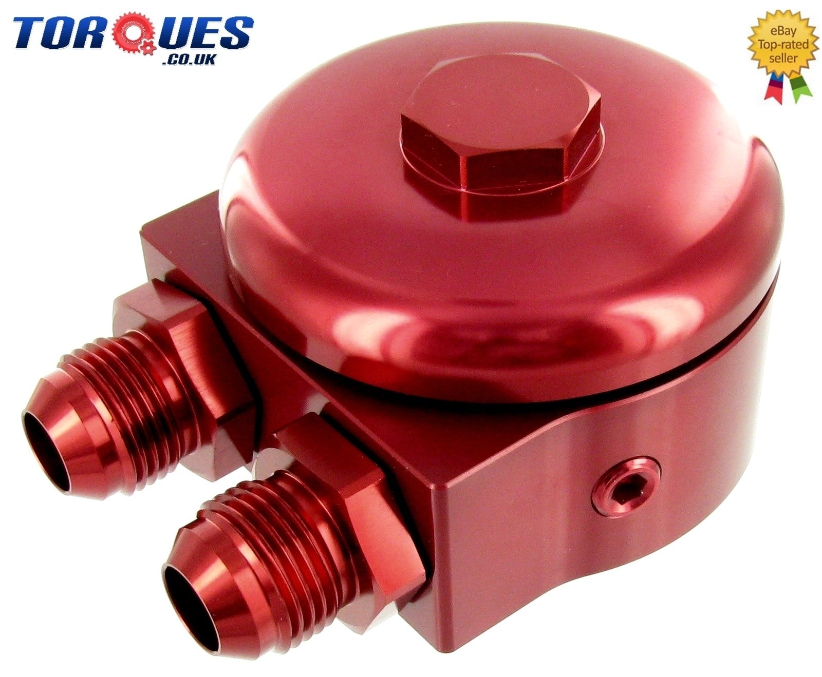Torques Oil Sandwich Plate Take Off System Kit in Red (an-10 Jic-10)