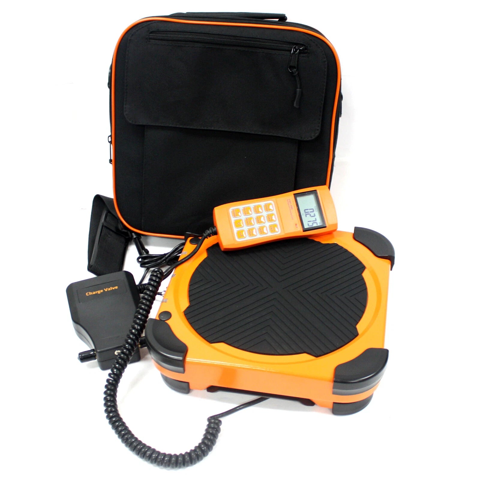 220lbs Electronic Refrigerant Scale W/ Charge Valve Hvac Charging