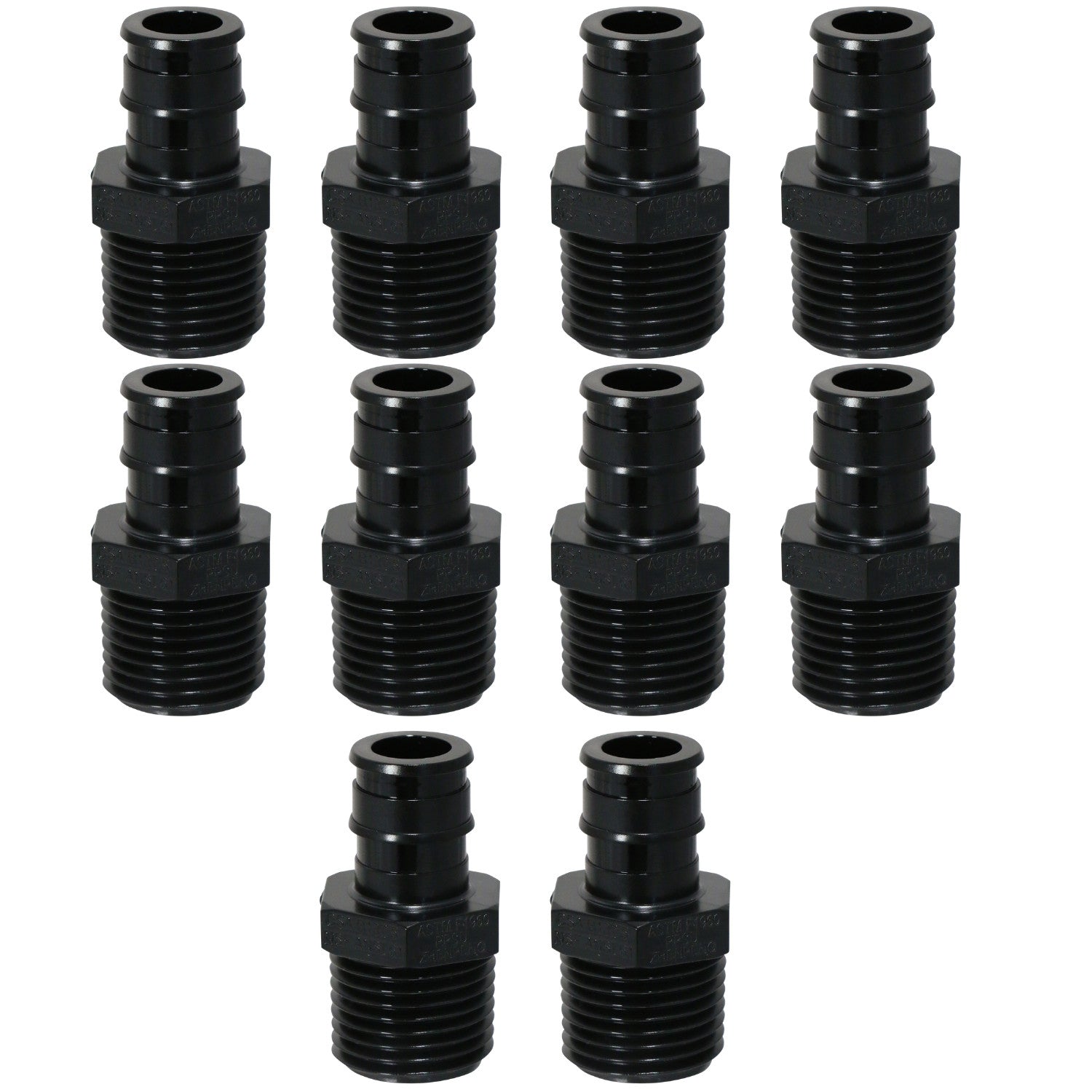 XFITTING 1/2" x 1/2" Male NPT - 10 Pack