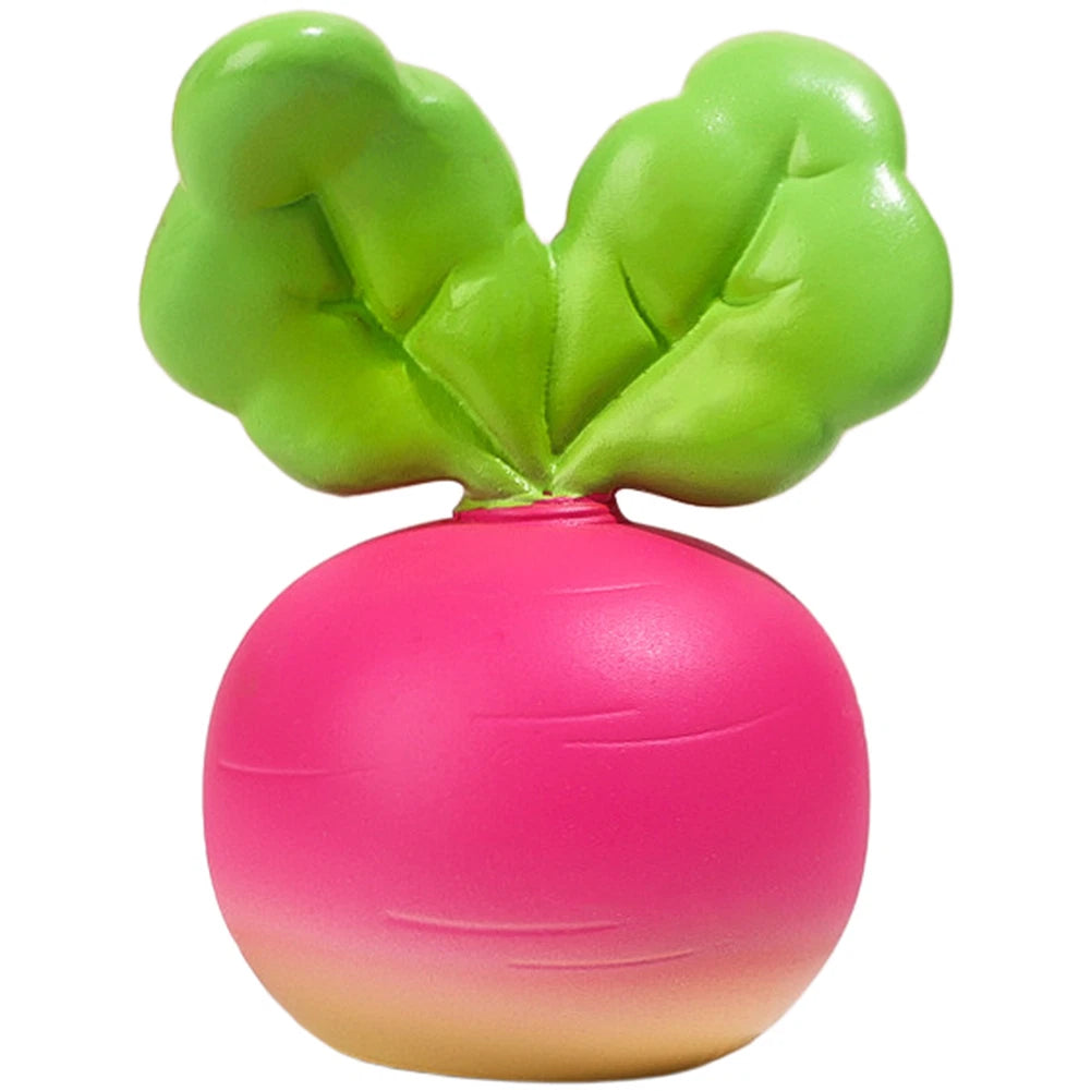 Resin Radish Ornaments Set For Car Dashboard And Desktop Decoration