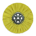 10" Yellow Mill Treated Airway Buffing Wheel 3" Center Plate x 5/8"