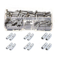 Copper Butt Splice Connectors Kit Non-insulated Crimp Terminals 22-10