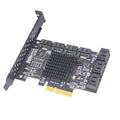 6 Port Pci-e Expansion Card Adapter Pci-e X4x8x16 | Built Supply Co