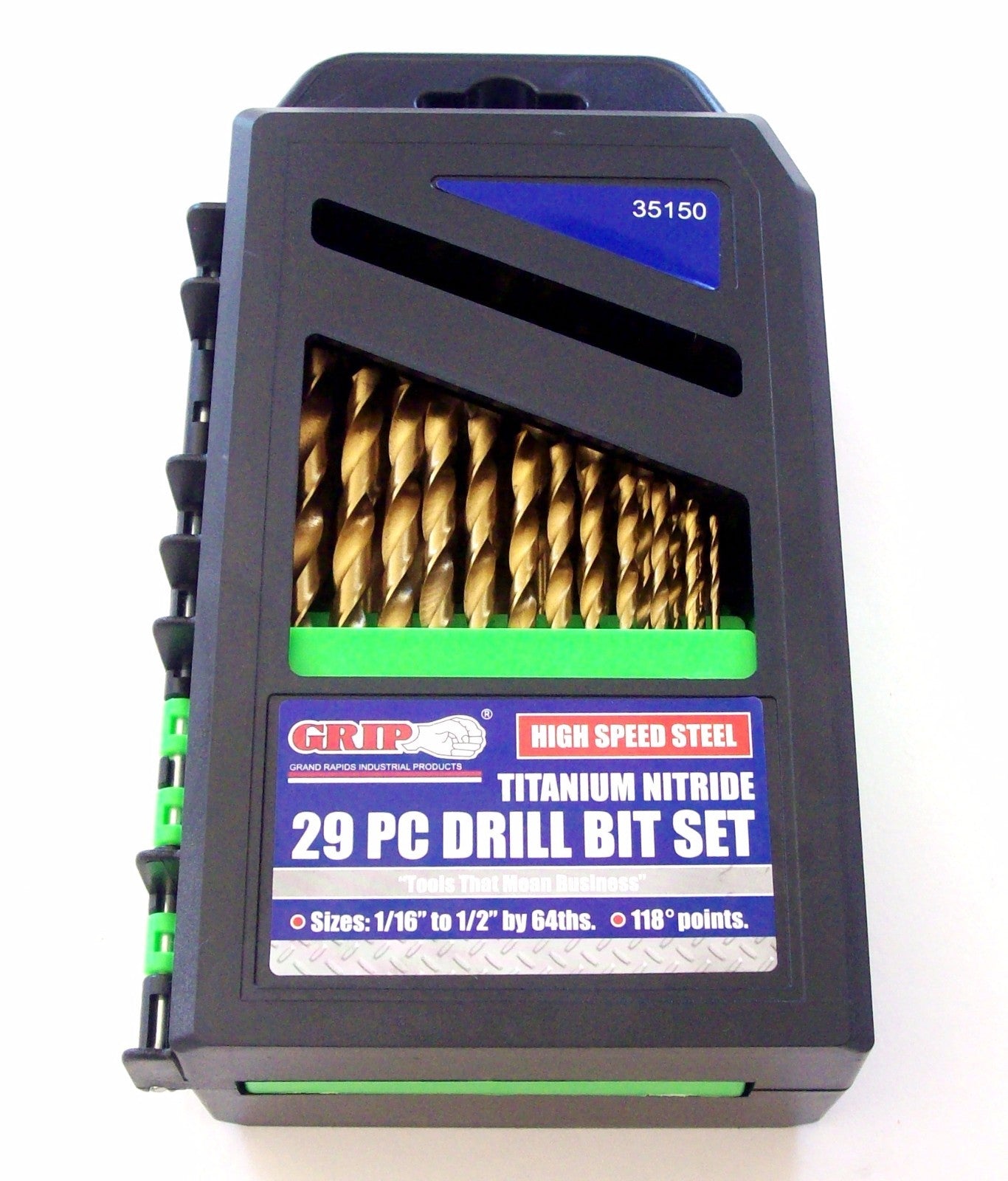 Grip Tools Titanium Drill Bit Set