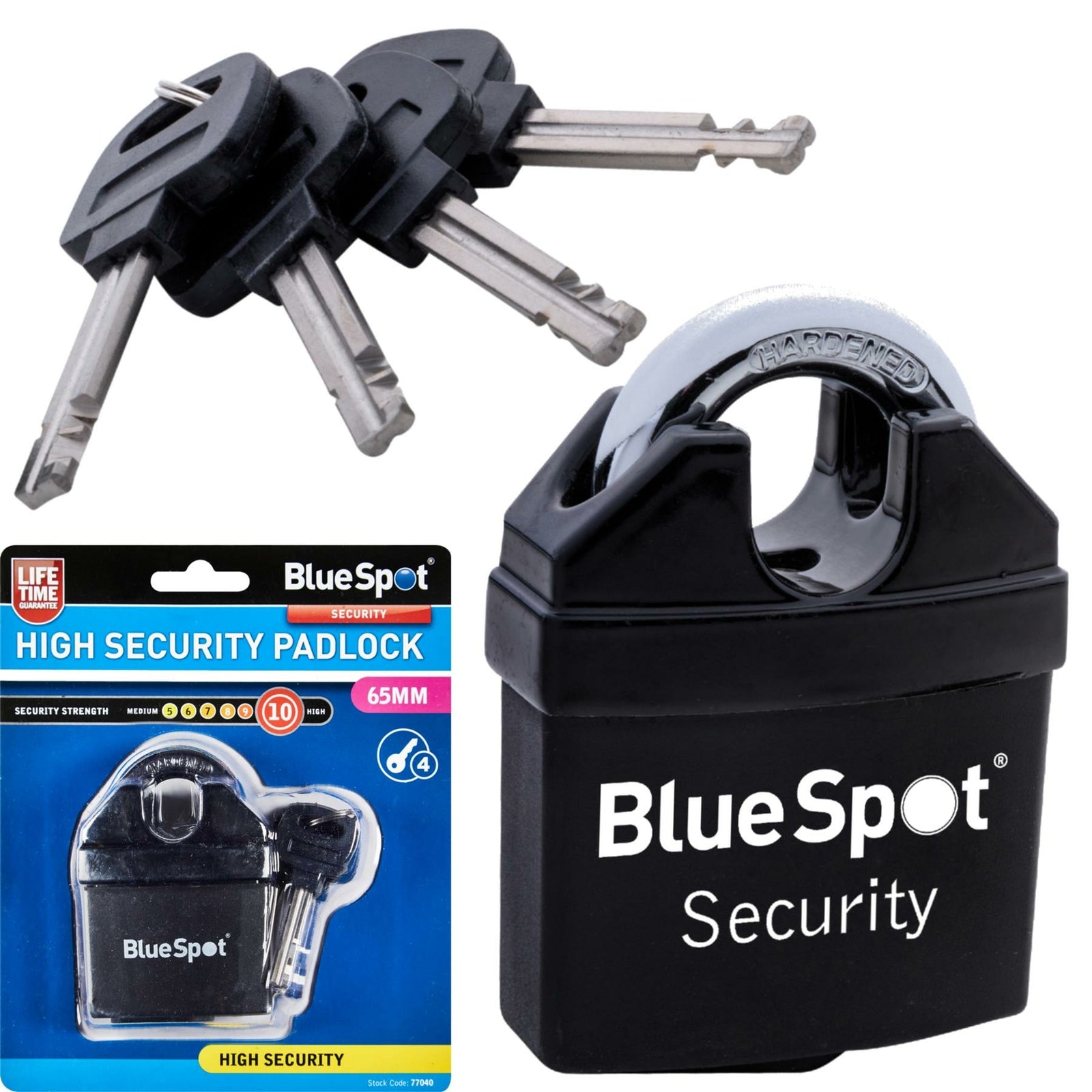 Bluespot 65mm High Security Closed Shackle Padlock by Bluespot