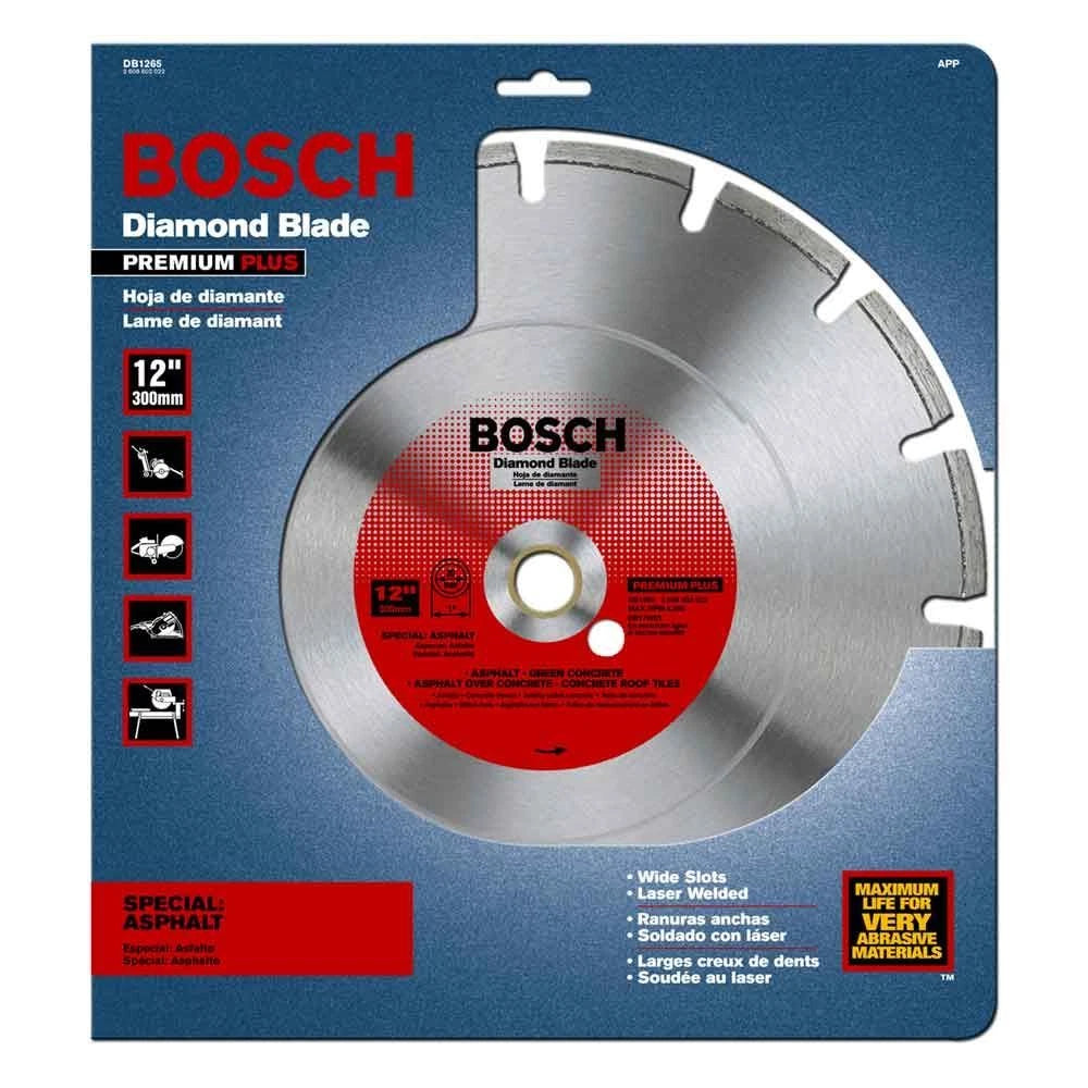 Bosch 12" Segmented Diamond Asphalt Concrete Gas Power Saw Blade