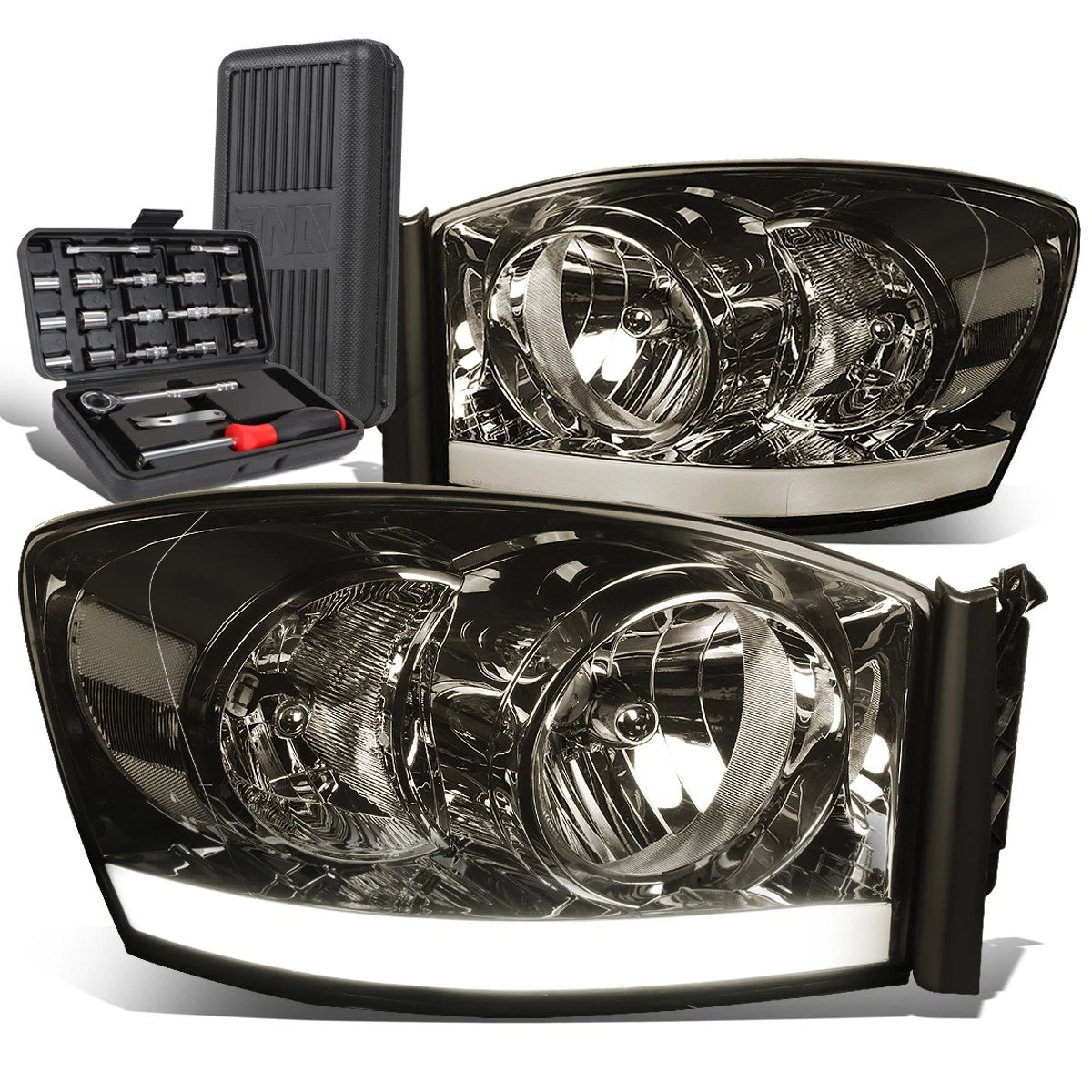 For 2006-2009 Dodge Ram 1500 Led Drl Smoked/clear | Built Supply Co