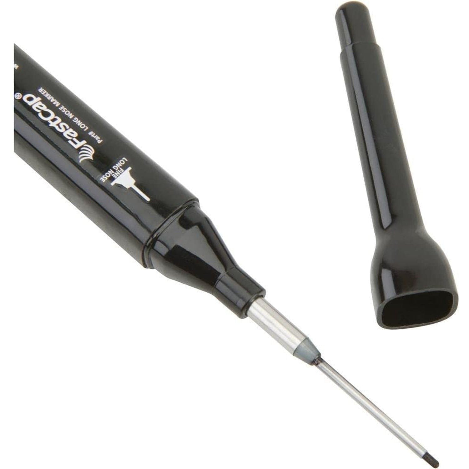 Fastcap 2-in-1 Long Nosed & Chisel Tip Marker Black 28mm/1 1/8"