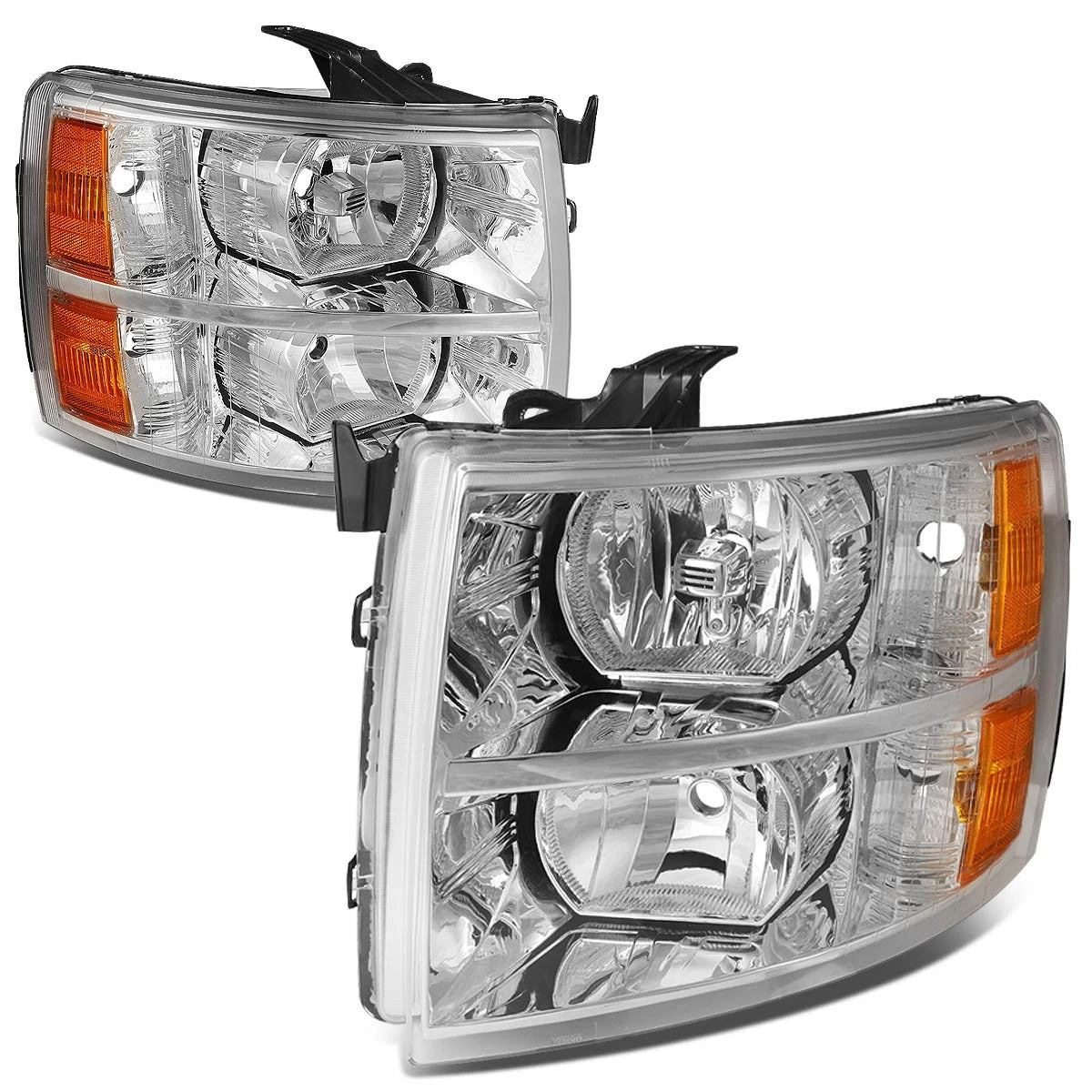 Fit 2007-2014 Chevy Silverado Pair Chrome Housing | Built Supply Co