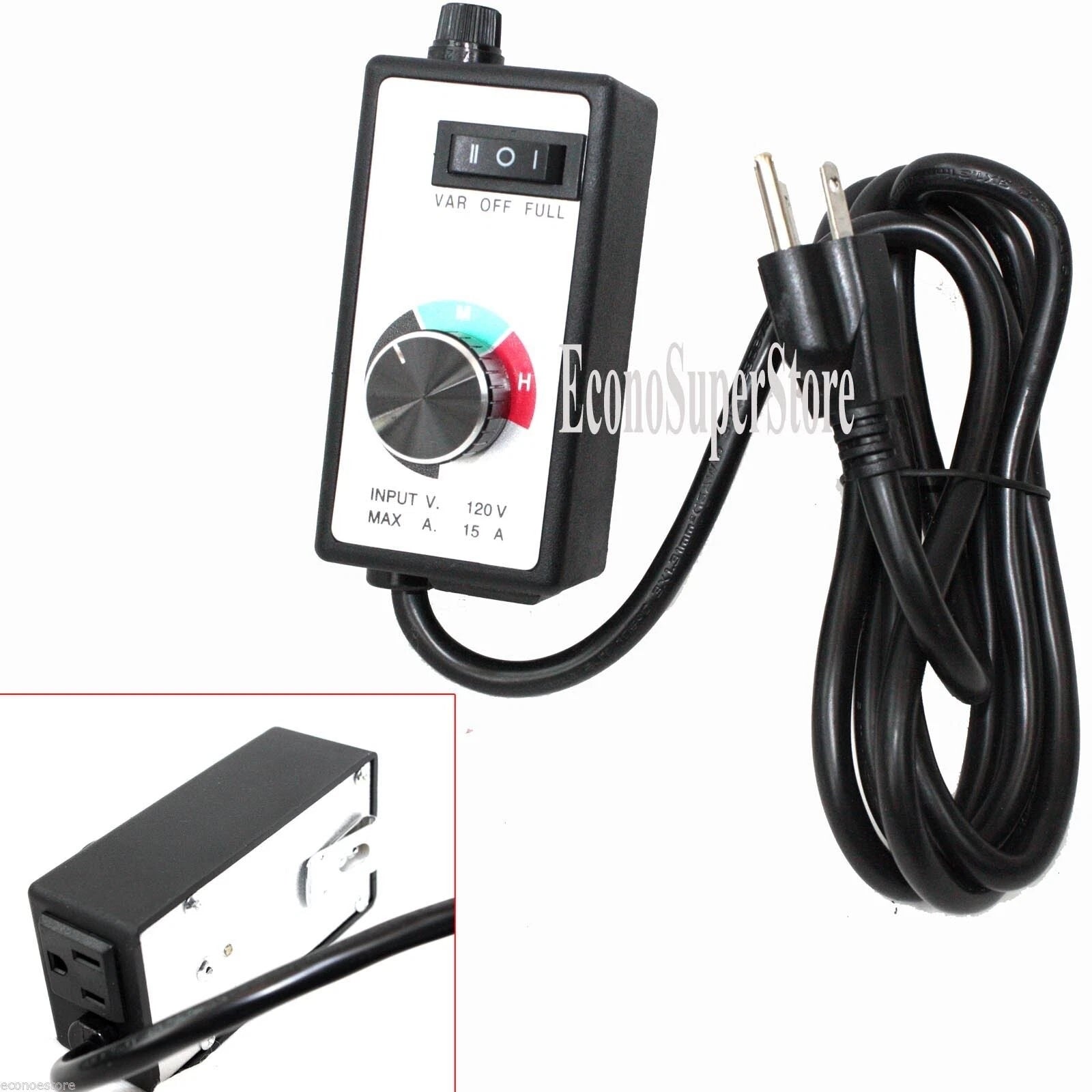 Variable Speed Adjuster Fan Ac Motor Controller Exhaust Inline Duct
