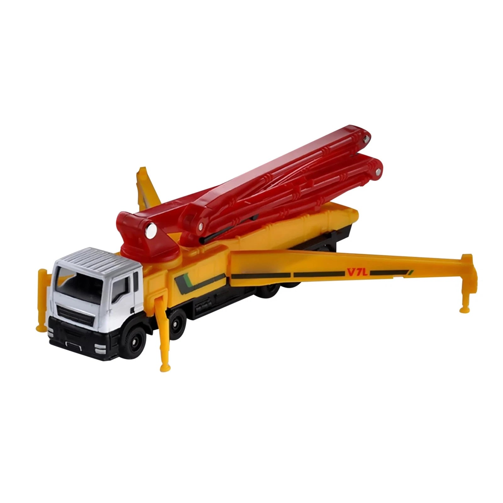 1/100 Concrete Pump Truck Diecast Model Engineering Vehicle Car Toy