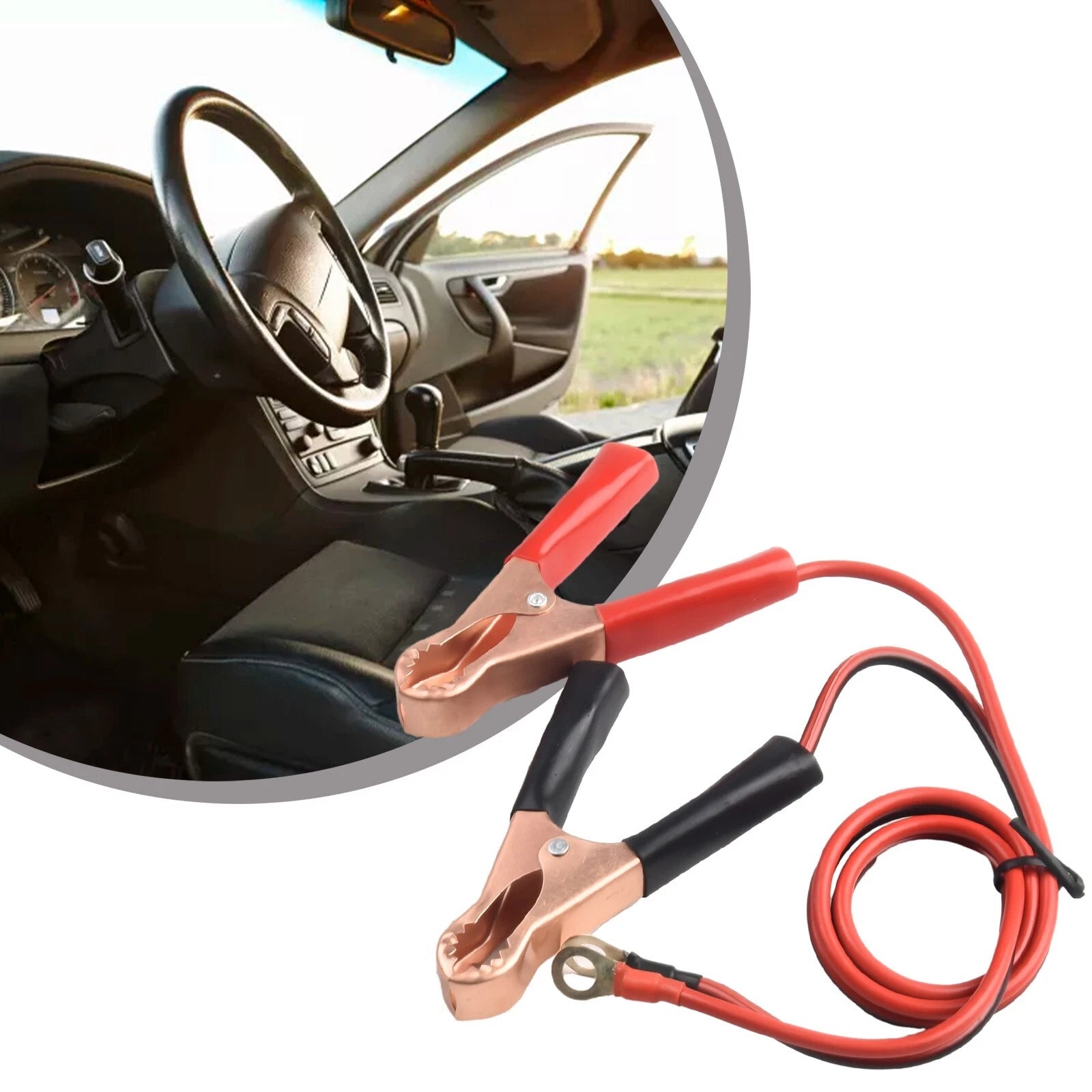 For 2 X Auto Car 50amp Battery Inverter Wire Power Transfer Cable Clip