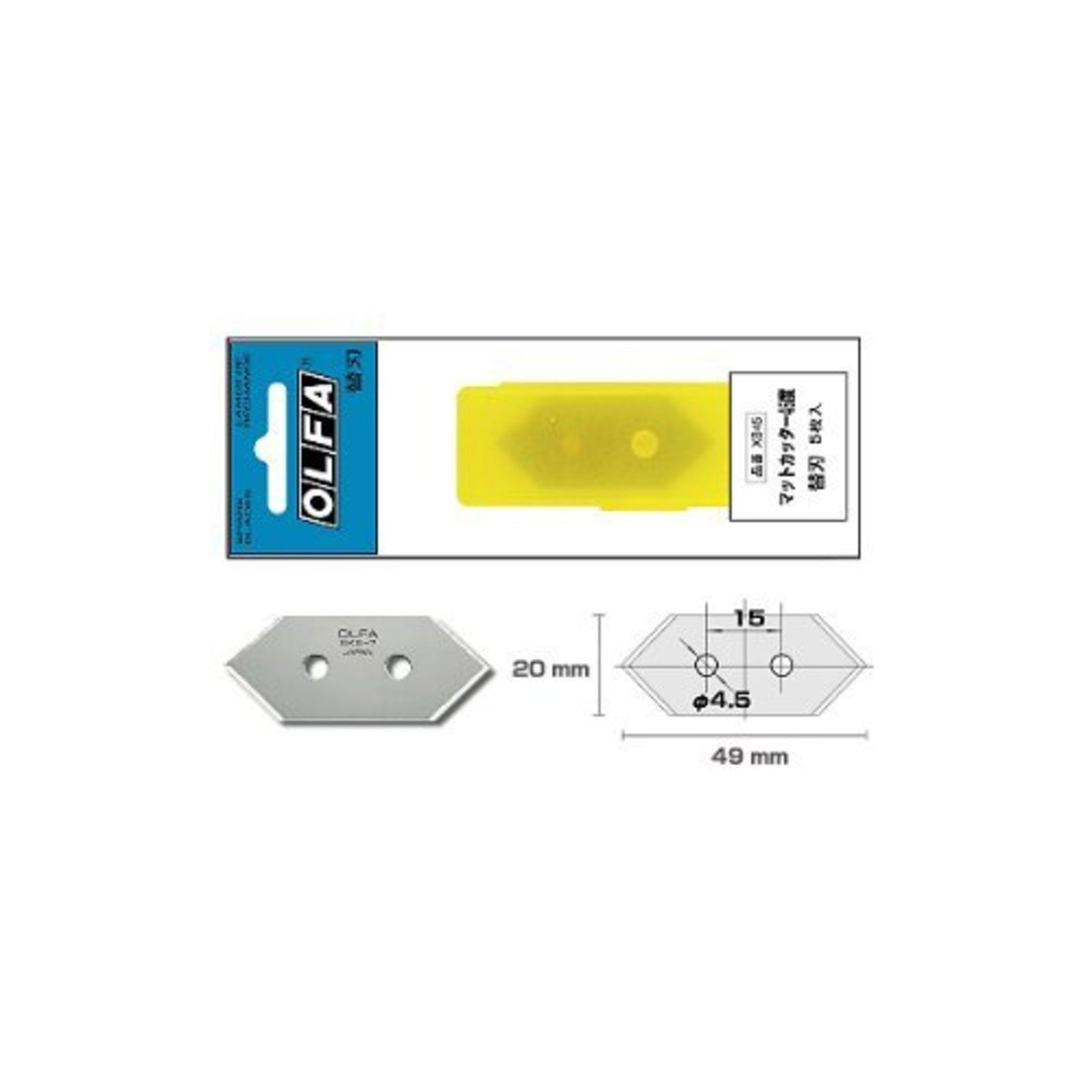 OLFA Mat Cutter 45 Degrees Blade