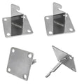 Set Of Heavy Duty 3in X 3in Gridwall Mount Brackets Hook Hangers