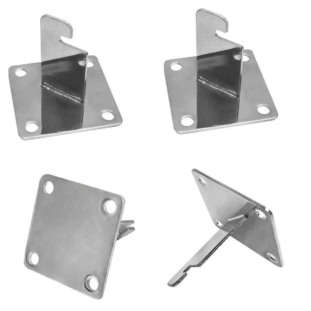 Set Of Heavy Duty 3in X 3in Gridwall Mount Brackets Hook Hangers