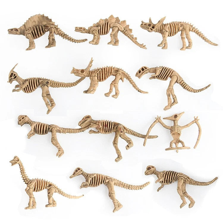 Dinosaur Toys Fossil Skeleton Simulation Model Set Mini Action Figure