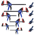 WORKPRO F Clamp 6" (2) Mini (2) Light Duty 12" (2) Wood Clamp 1"(4) Spring Clamp